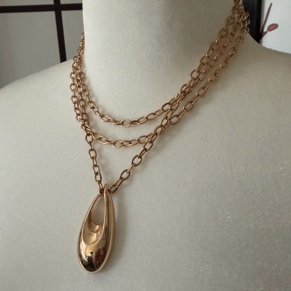 ettika Gold-Tone Infinity Layered Pendant Necklace, 15"-22"
